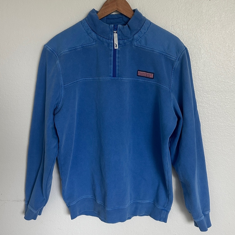 Vineyard Vines Shep & Ian Men’s Shep Shirt Quarter-Zip Pullover – Blue – M - Picture 5 of 9
